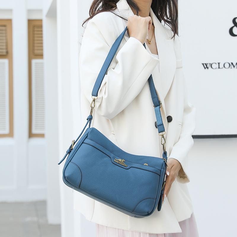 Jednobarevná taška přes rameno Dámská crossbody taška Taška pro středněvěkou matku