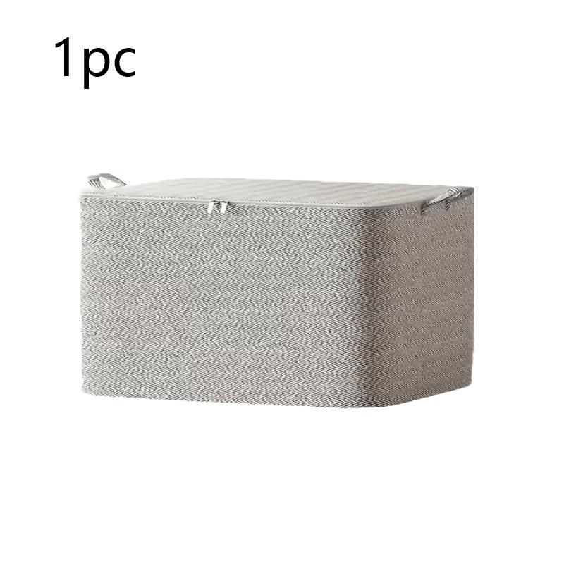 Большой складной ящик для хранения, прочный тканевый органайзер с откидной крышкой 30L