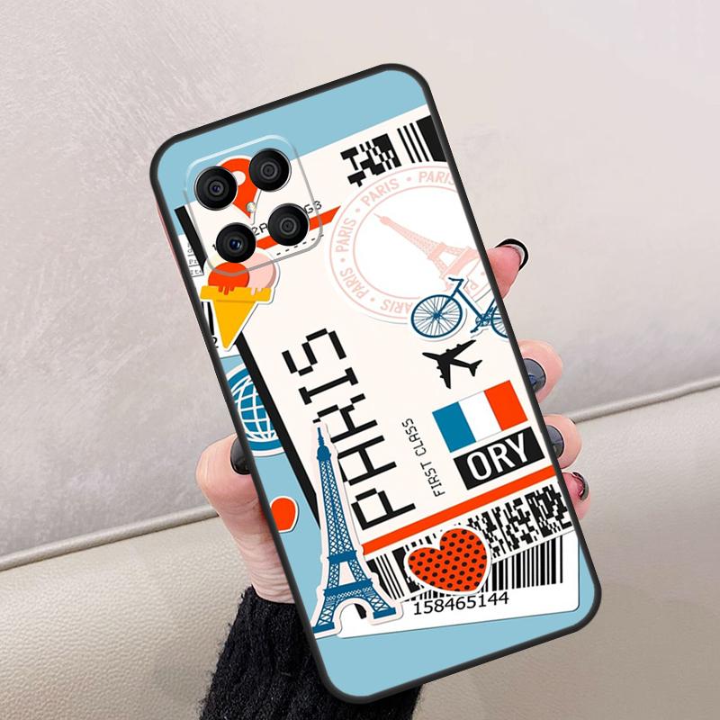 New York TOKYO Traveltickets For Honor Magic 8 Pro 6 7 Lite Case For Honor Win RT 400 200 50 70 90 X8c X8b X9a X9b X9c X9d