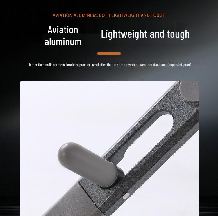Verstellbarer tragbarer magnetischer Laptop- und Tablet-Ständer (Aluminiumlegierung)