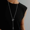 Classic Copper-Plated 18K Real Gold Pig Nose Simple Ot Buckle Long Chain Trendy Temperament Versatile Necklace
