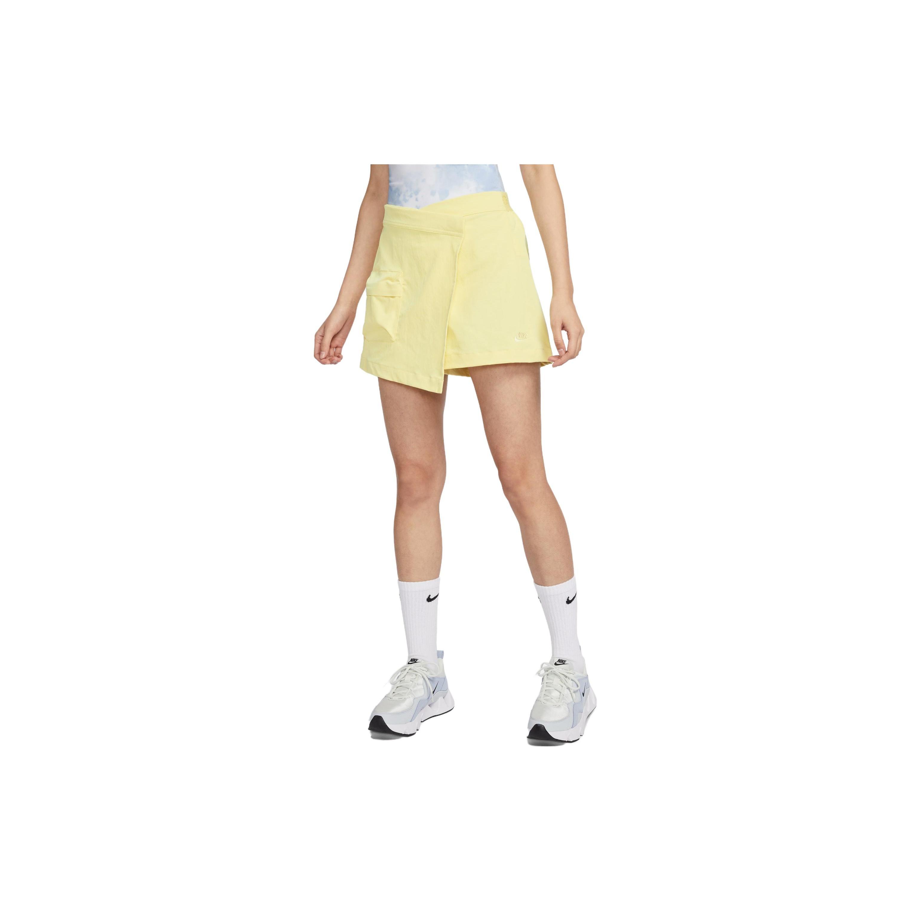 (WMNS) Nike Sportswear Tech Pack High-rise Skort Lemon Chiffon Alabaster Women s DV8492-706 M