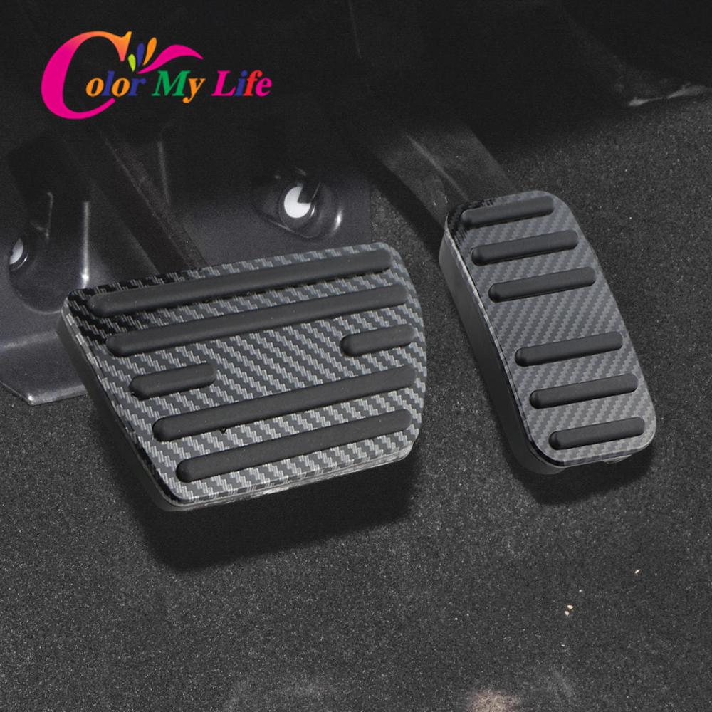 New Carbon Fiber AT Car Pedals for Honda Civic CRV CR-V Jade Accord Elysion Odyssey Replacement Gas Brake Pedal Protection