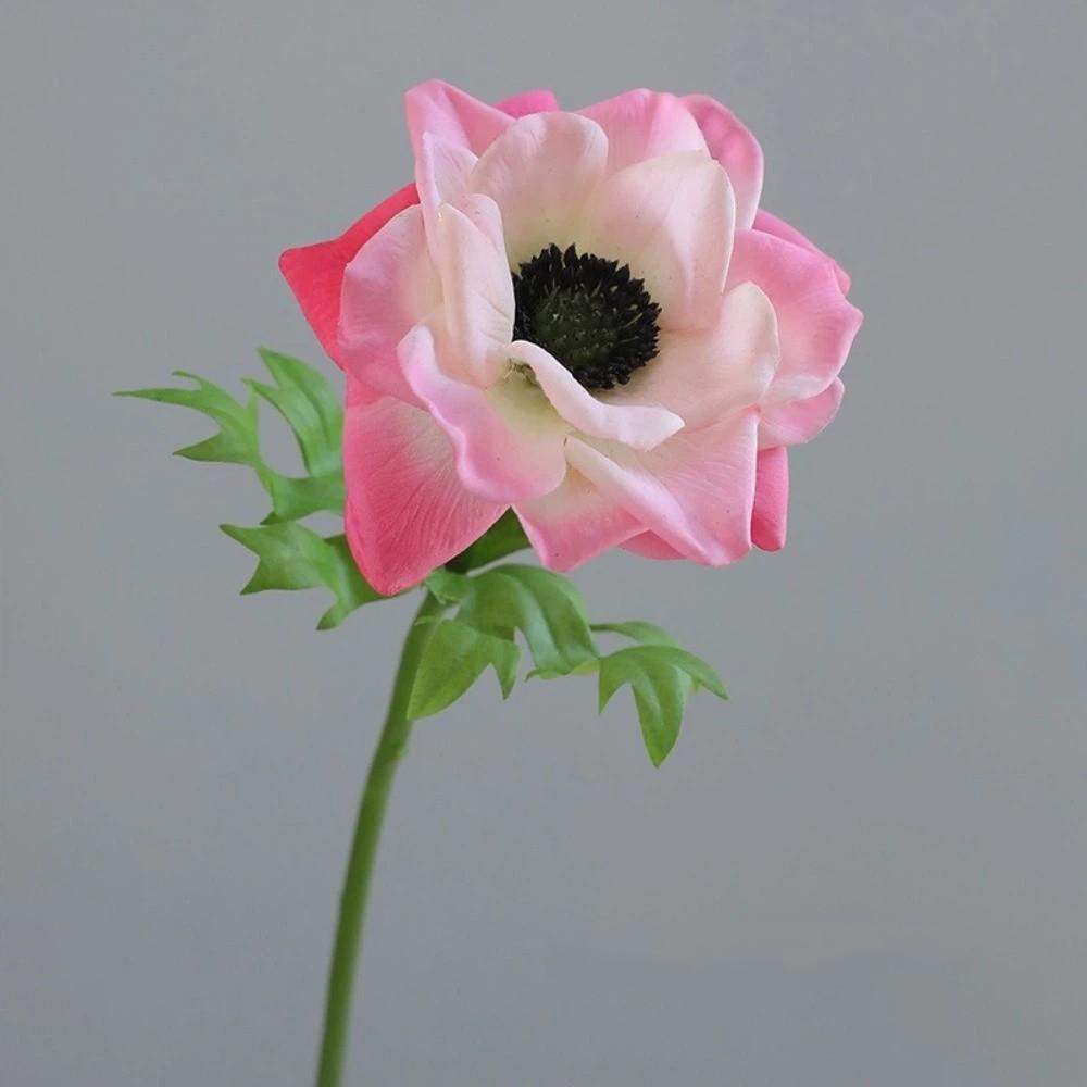 Real Touch Artificial Anemone Handmade Plastic Simulation Flowers Realistic Lifelike Fake Flower Plants Wedding Party Decor