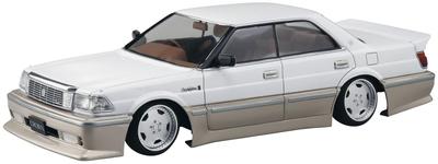 Aoshima Bunka Kyozaisha The Tuned Car Series Toyota Insurance UZS131 Crown 1989 Plastic Model 1/24 No.86