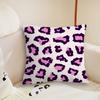 Fashion Leopard Print  cushion cover Pillow Case Plush Fabric Soft Double Sided Print Sofa Cushion Cover Throw Pillow Covers