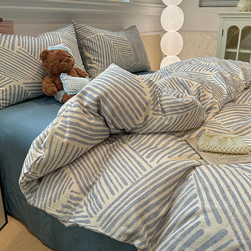 Class A Maternal And Infant Grade Light Luxury Autumn Spring And Autumn Pure Cotton Ground Bed, Thickened Cotton Quilt Cover Dormitory