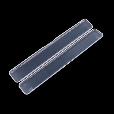 1Pcs Storage Box Accessory Transparent Disposable Nail File Organiser Storage Box Transparent Cotton Swab Organizer Storage