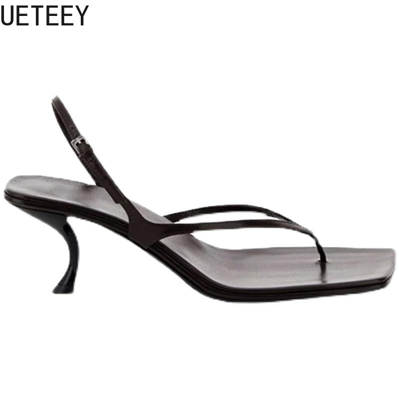 Fashion Summer High Heel Women Clip Toe Sandals Fashion Narrow Band Shoes Design Style Party Dress Sandalias Shoes