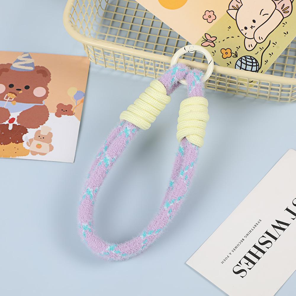

Luxury Plush Wrist Strap and Keychain for Phone Case and Charm
