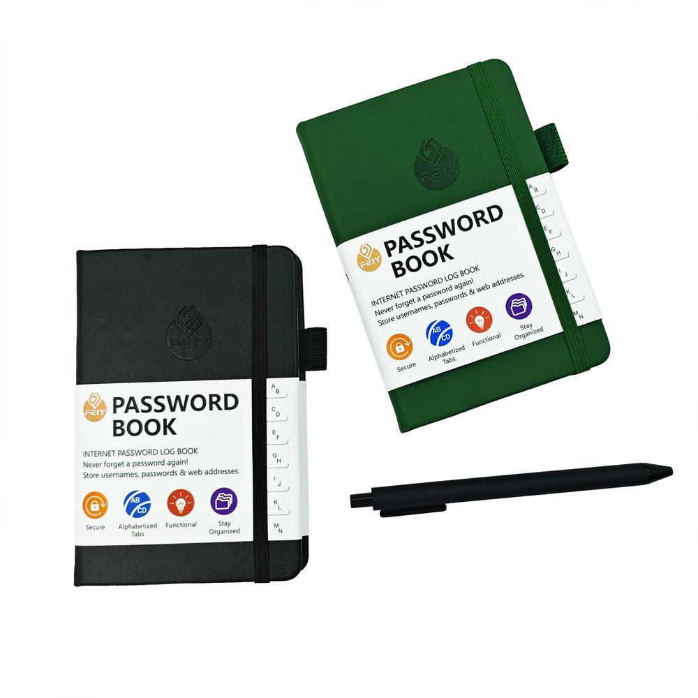 Trendy A6 Password Address Notebook with Strap