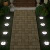 Solar Dog Paw Print Lawn Light, LED Garden Stake Light, Waterproof Outdoor Decorative Footpath Light for Yard Patio, Walkway Landscape Lighting