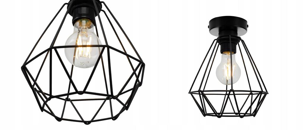 LOFT CEILING LAMP DIAMOND EDISON WIRE LED