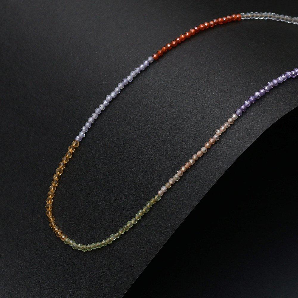 Bizmix Rainbow Crystal Bl255N1122 Women's Choker Bead Necklace