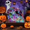 Cartoon Crafts Decor Iridescent LED Light Up Figurines Ornaments Halloween Spooky Festival Christmas Party Gift for Kids Friends