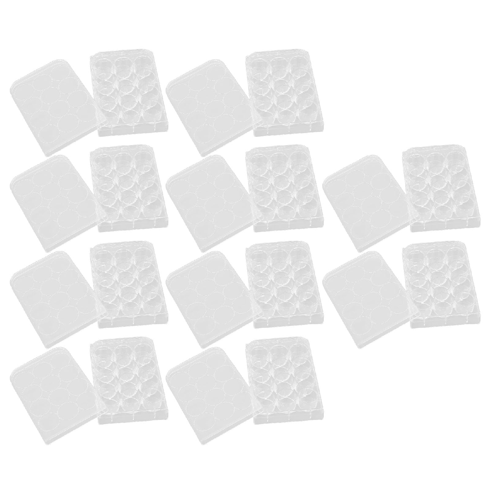 

10 Durable Tissue Culture Plates (12 Wells) Widely Used for Laboratory Use, with Lids