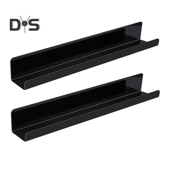 2Pcs Magnetic Bookshelf Whiteboard Reusable Metal Display Stand with Strong Magnetism Floating Book Holder