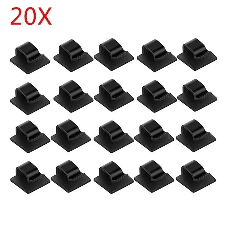 Self-Adhesive Cable Driving Recorder Wire Management Wrap Cable Clamp Bracke Clip High Quality Car Wire Tie Cable Clips