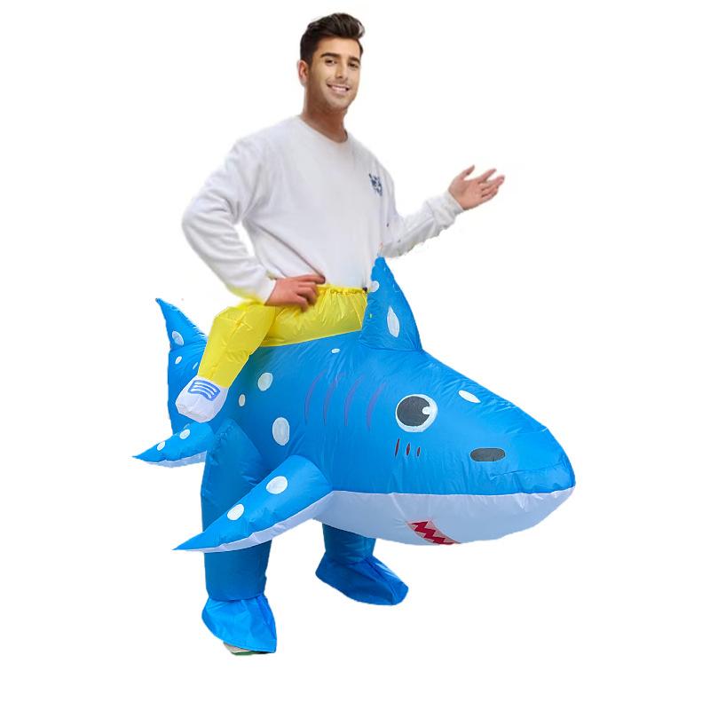 

Надувной костюм для катания Синяя Акула, взрослый One size (150-190cm) синий