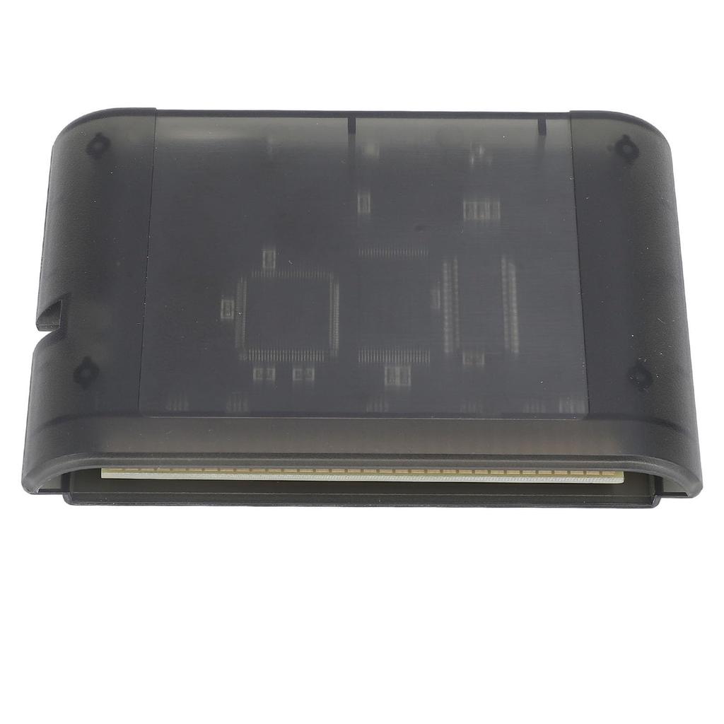 3000 in 1 Game Card with 8GB Memory Card, Transparent Cassette for Mega Drive V1, Mega Key Support, Game Accessory (Transparent Black)