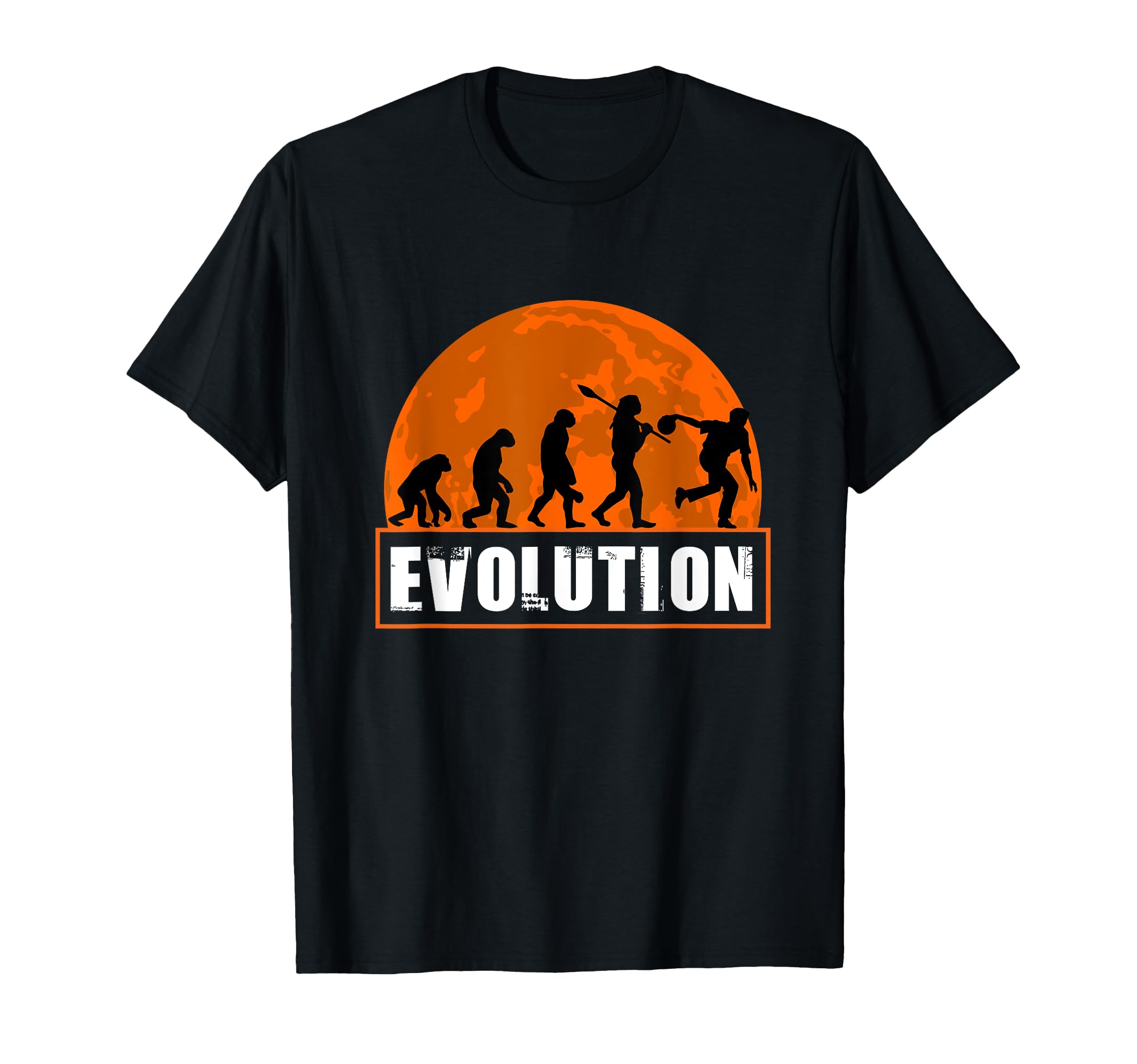 

Bowling Lover Funny Human Evolution Gift Shirt, T-Shirt чёрный