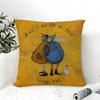 Pillow Case Cotton Linen Fabric Square Zipper Pillowcase Home Decorative Living Room Minimalist Art Style S-Sam Toft Art 2