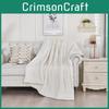 Lightweight Polyester Plush Bed Blanket With Simple Style For Relaxing Nights
