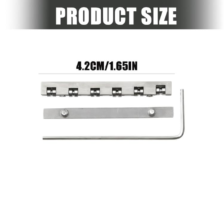 Corrosions Resistant Steel Guitar Roller Saddles Guitar Nut With Roller Balls For Consistent Performances In Any Climate
