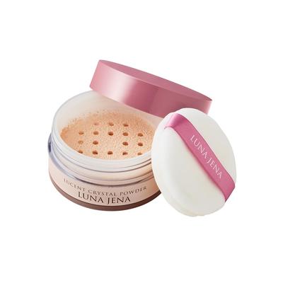 Luna Jena Lucent Crystal Powder TC 30g, Face Powder, Pore Finishing, Dullness Coverage, Puff Included, Made In Japan, Official (Approximately 3-Month