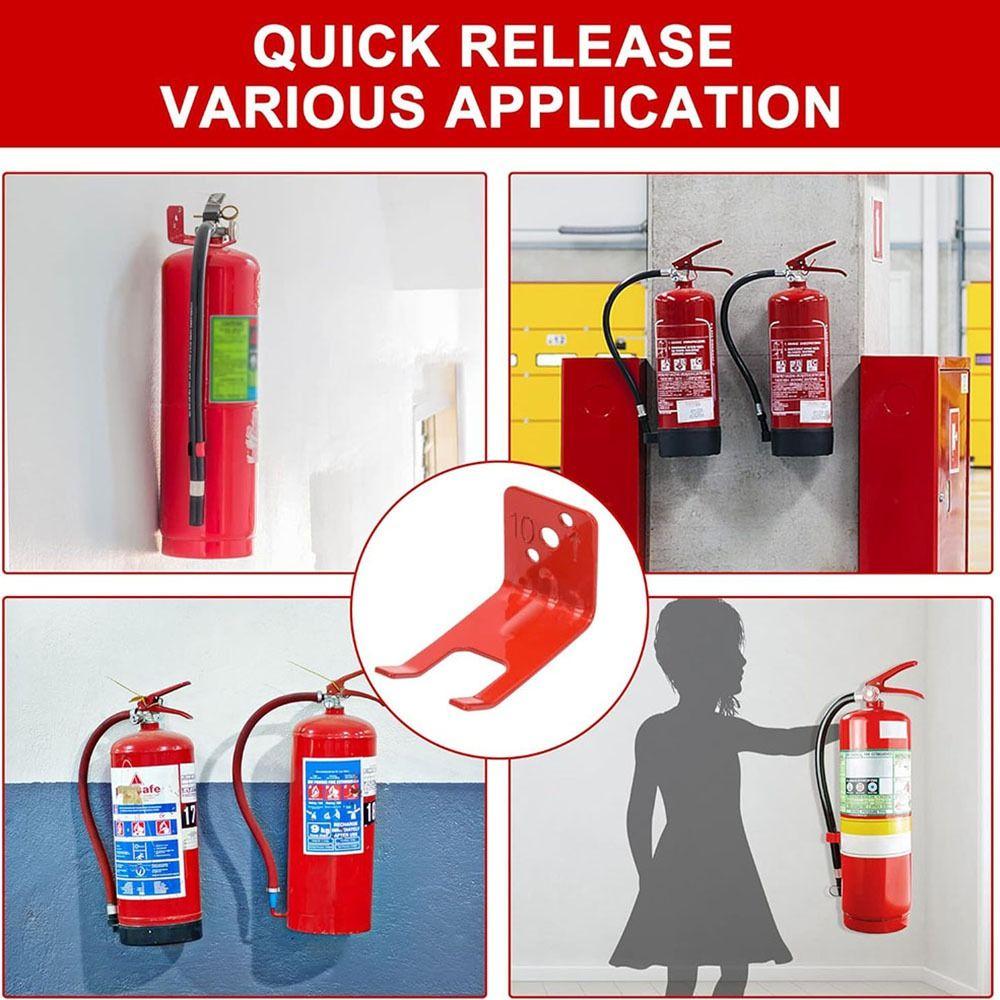 Accessories L Shape Fire Extinguisher Mount 20LB Universal Fire Extinguisher Holder Convenient Indoor Extinguishers Bracket