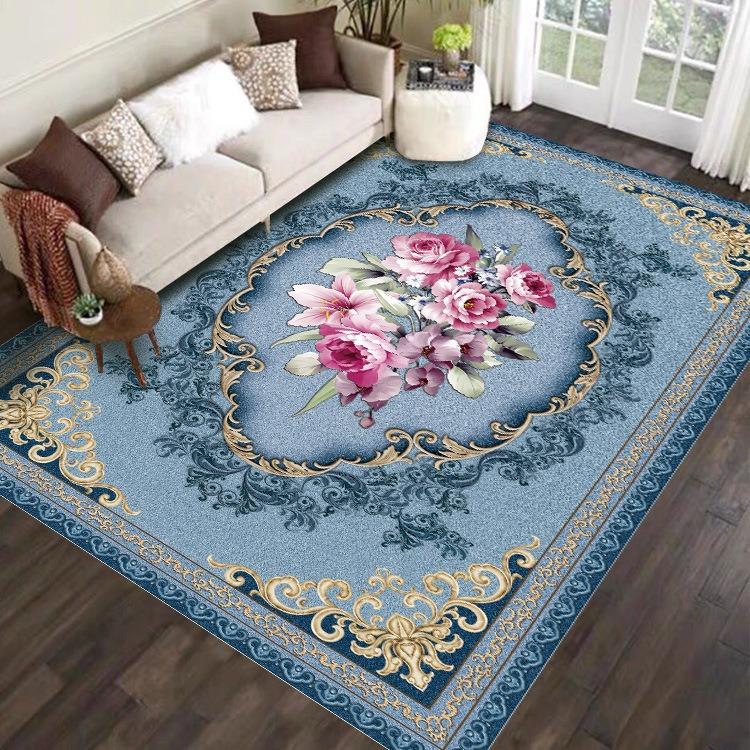 

Персидский ковер для большой гостиной, ковер для лаунжа, легко чистящиеся напольные коврики, коврики для спальни с противоскользящим покрытием, прикроватные коврики, декор комнаты, классический ковер 40x60cm