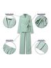 Autumn Fashion Elegant Women's Casual Solid Color Suit Set with Tie