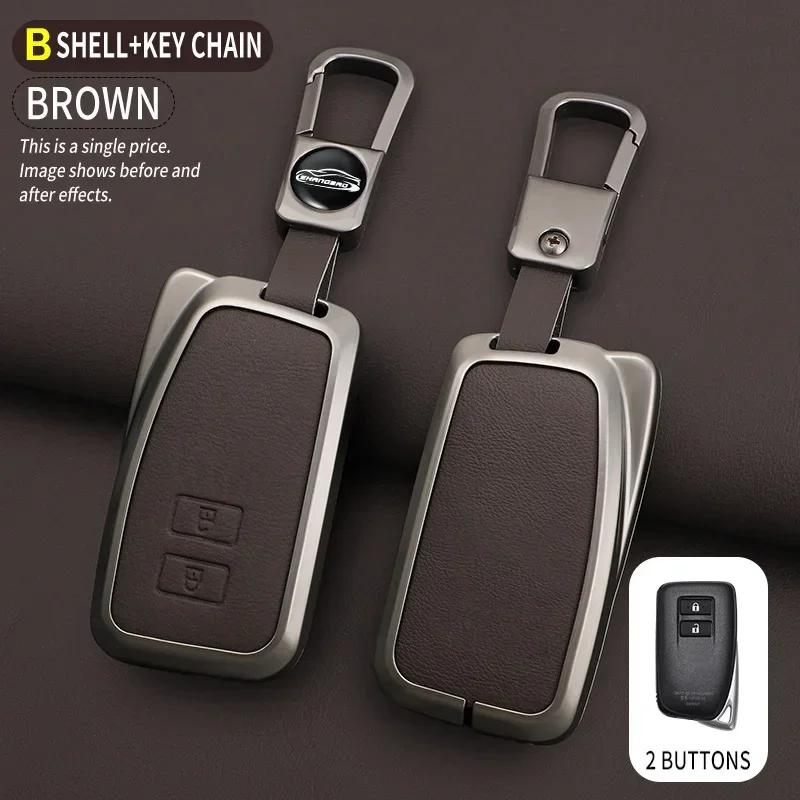 Leather Car Key Cover Case For Lexus Nx Gs Rx Is Es Gx Lx Rc 200 250 350 Ls 450H 300H Key Auto Case Keychain Keyring Accessories