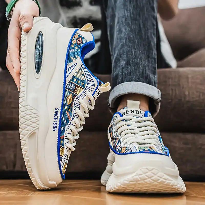 Fashion Platformed Winter Men's High Black Shoes Size 45 Men Shoes Men's Boots Boots Sneakers Sports Branded Luxury Sapatos