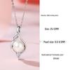 Elegant S925 Silver Freshwater Pearl Pendant Necklace for Women