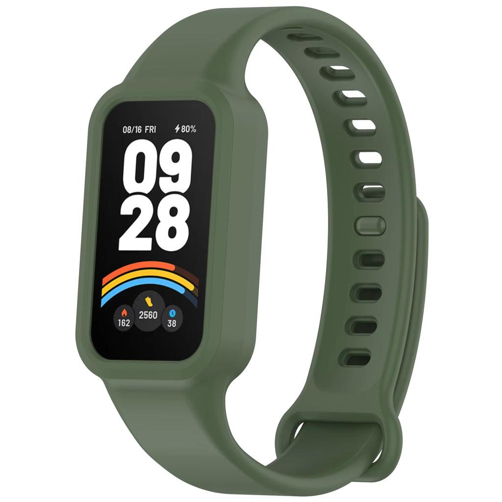 Silicone Strap for Xiaomi Band 9 Active Smartwatch Soft Sports Bracelet Band Comfortable Belt For Redmi Band 3 Accessory Correa