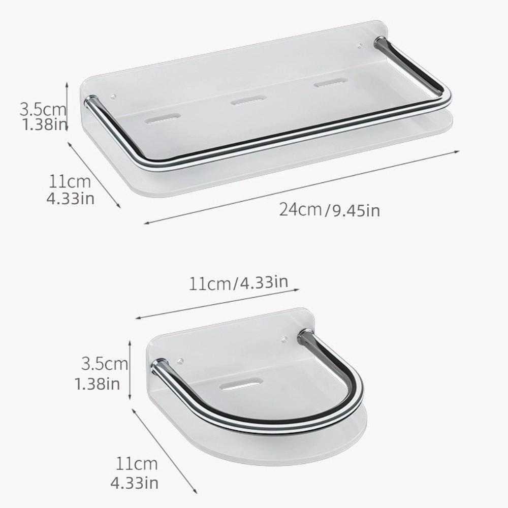 Punch-free Shampoo Rack No Drill Wall Hanger Shower Organizer Bathroom Storage Shelf Toilet