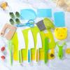 Fun And Educational Kids Plastic Kitchen Knife Set Safe For Cutting Fruits And Veggies