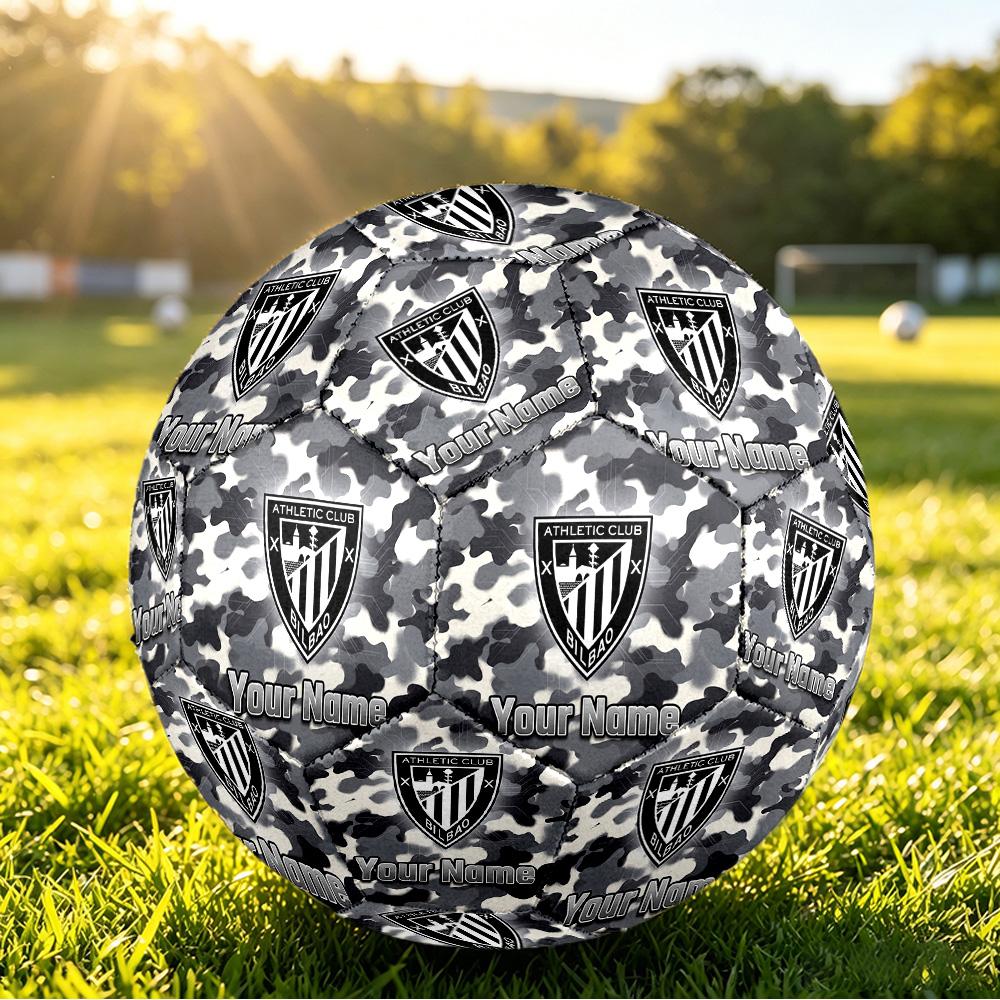 Personalized Size 5 Football Athletic Bilbao Football Pattern Outdoor Game Sports Ball Gift
