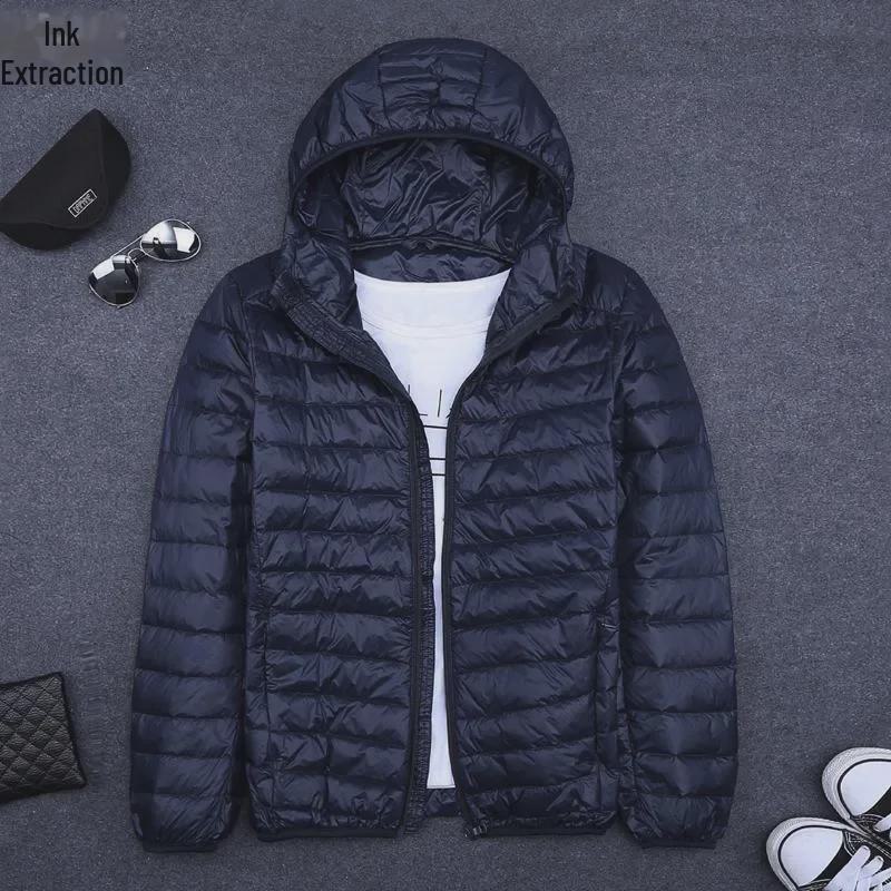 Men's Ultra-Thin Lightweight Cotton Hooded Jacket – Trendy Versatile Winter 2024 Style