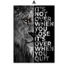 Black White Lion Tiger Leopard Beast Quotes Nordic Posters And Prints Wall Art Canvas Painting Pictures For Living Room Decor