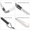 Telescopic Spring Shoe Horn Shoe Accessory Stainless Steel Shoe Lifter for Elderly People