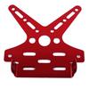Plaque dimmatriculation arrière de moto en alliage d'aluminium électroplaqué Support de moto Porte-plaque d'immatriculation ajusté pour scooter