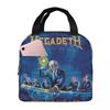Megadeths Heavy Metal Band Insulated Lunch Bag for Women Kids Leakproof Food Boxes Thermal Lunch Box Tote