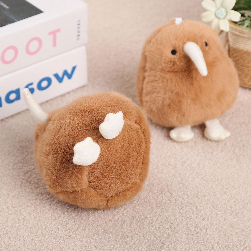 1 Pièce Porte-clés Oiseau Kiwi Simulation Dessin Animé Oiseaux Peluches Pendentif Porte-clés Mignon Fille Kawaii Décoration Chambre Cadeaux Enfants