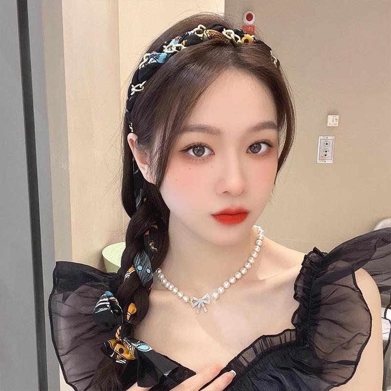 

Деревенский стиль Цветочные косы Резинки для волос Ленты Банты Плетеные повязки на голову Зубчатые головные уборы Orange floral prints