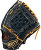 ZETT Pro Status SE E1 Type Hardball Baseball Glove for Second and Night Black x Oak Size Made in BPROG564SQ Shortstop, Right-Handed Throw, Brown, 4,