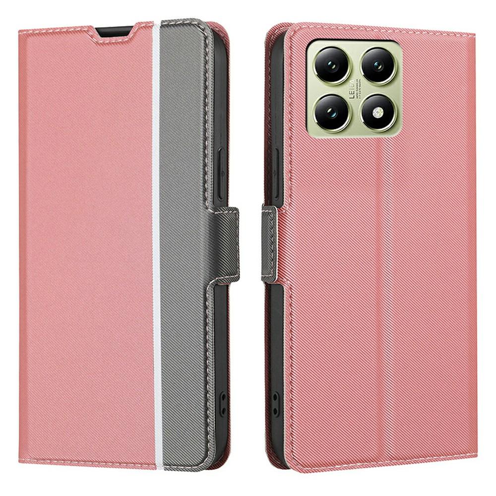 For Xiaomi 14T Case Card Holder Twill Texture Leather Phone Cover