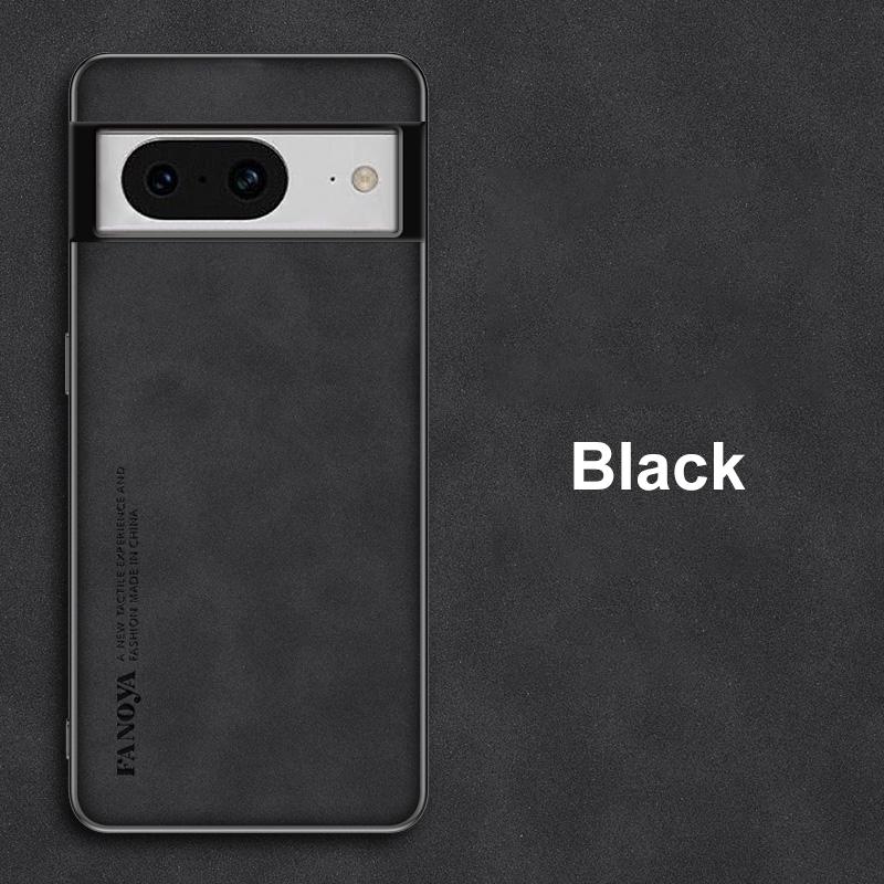 

Для Google Pixel 8 Pro 8A Чехол Роскошный Кожаный Чехол для Телефона Для Google Pixel 6 7 Pro 6A 7A Задняя Крышка Силиконовая Полная Защита For Pixel 7 Pro чёрный