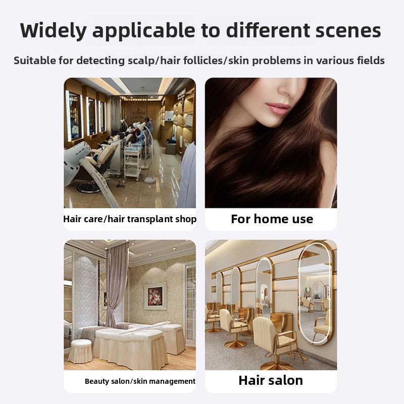 Intelligent Scalp Detection Instrument, Blue Light Ultra High Definition Pore Hair Follicle Scalp Detector, Skin Tester